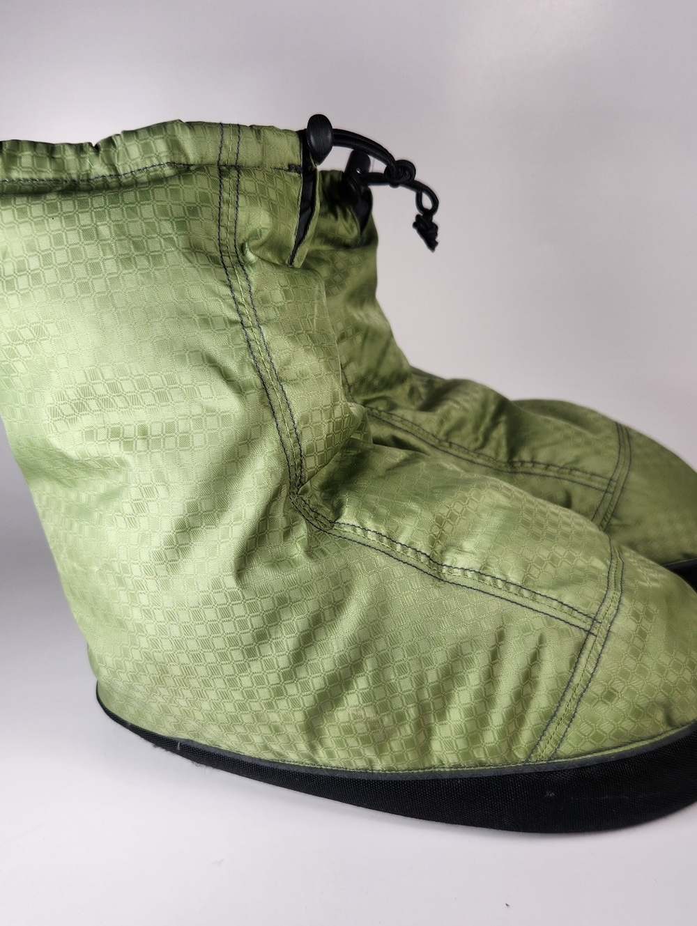 SIERRA DESIGNS Women's Down Slipper Large Green Lightweight Cozy Warm